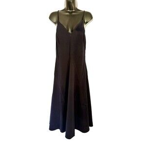 Thakoon A-Line Slip Dress Women’s  Blue Navy Size: 2 NWT $225 V Neck